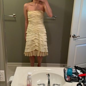 Yellow BCBG cocktail dress